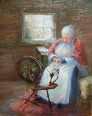 Spinning Lambs Wool